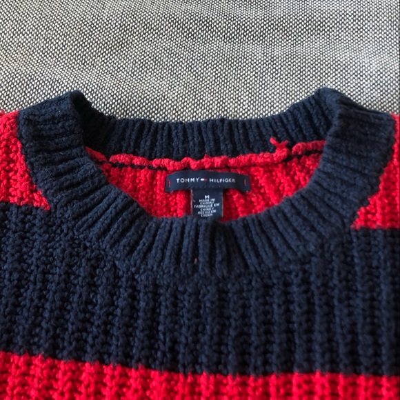 Navy & Red Striped Sweater - Picture 3 of 7